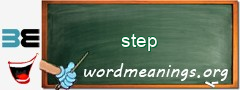 WordMeaning blackboard for step